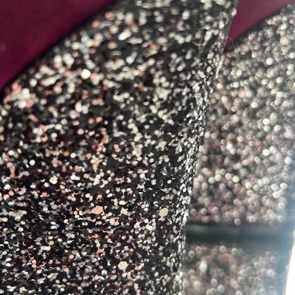 MICHAEL ANTONIO ULTRASUEDE BURGUNDY WEDGE PLATFORM BOOTIES SIZE 8 PURPLE - Picture 12 of 13